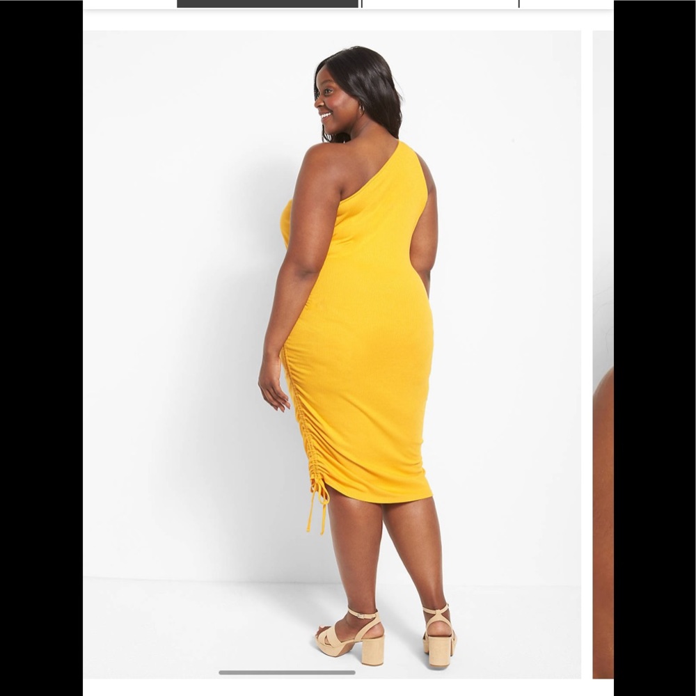 Sleeveless One Shoulder Side Ruched - Picture 2 of 5